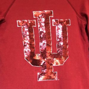 IU “pink” collegiate sweater